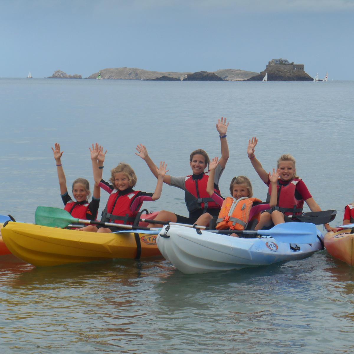 Kayak en famille